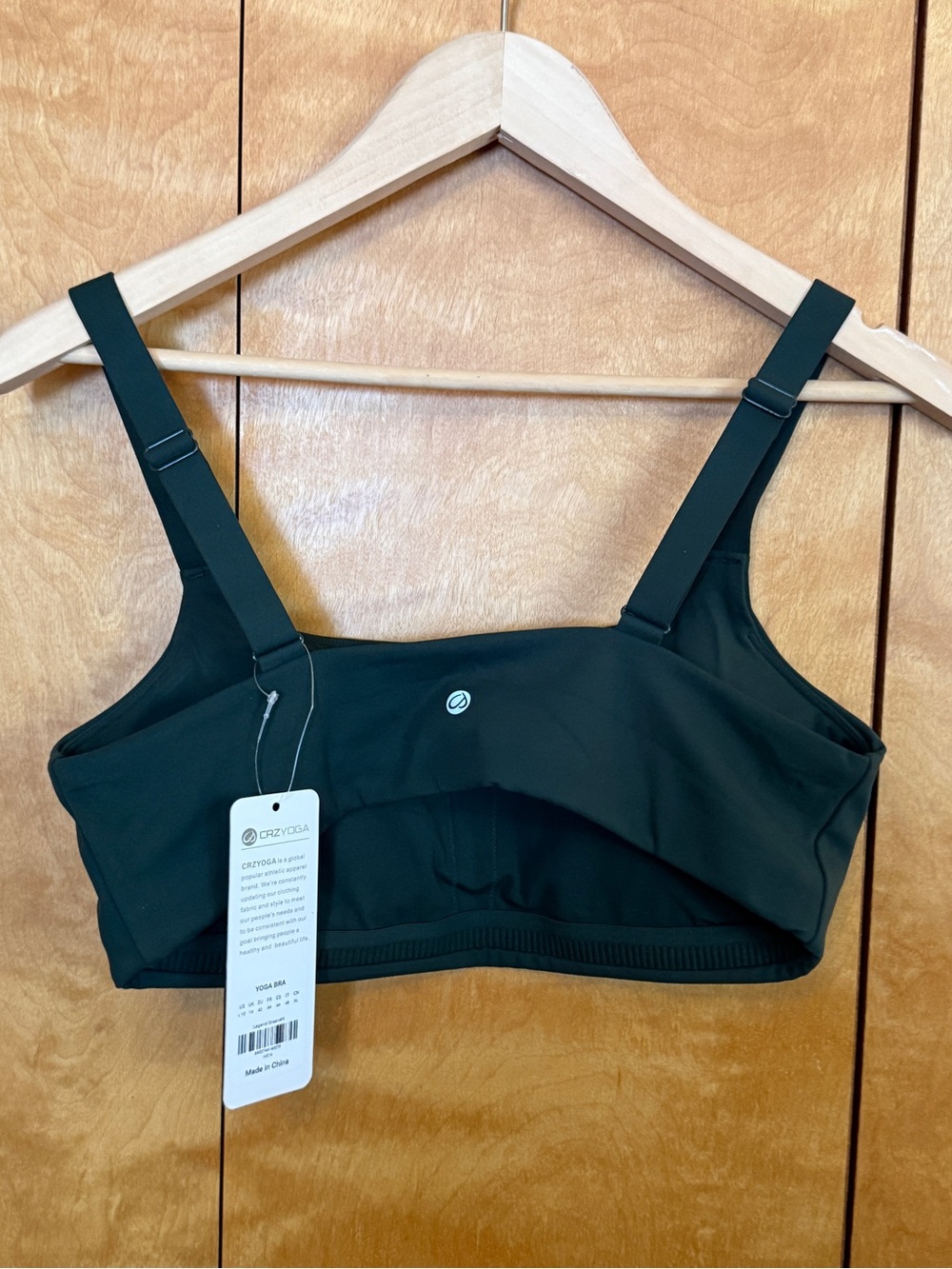 CRZ YOGA Emerald Green Sports Bra Size Large